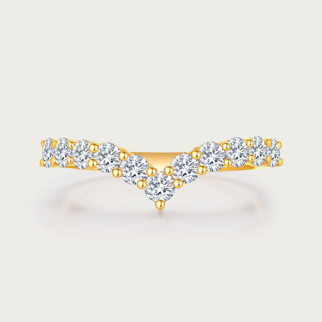 Chevron Pavé Ring