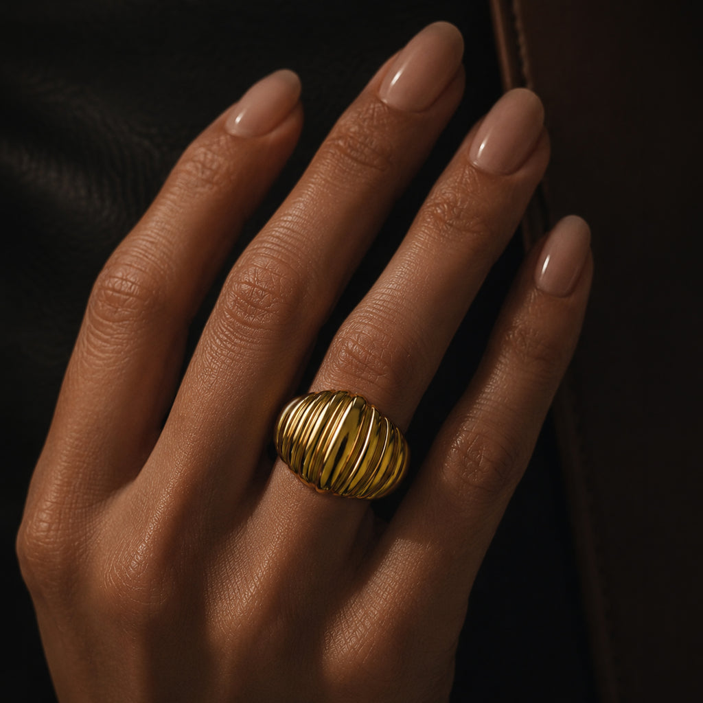Fluted Dome Ring