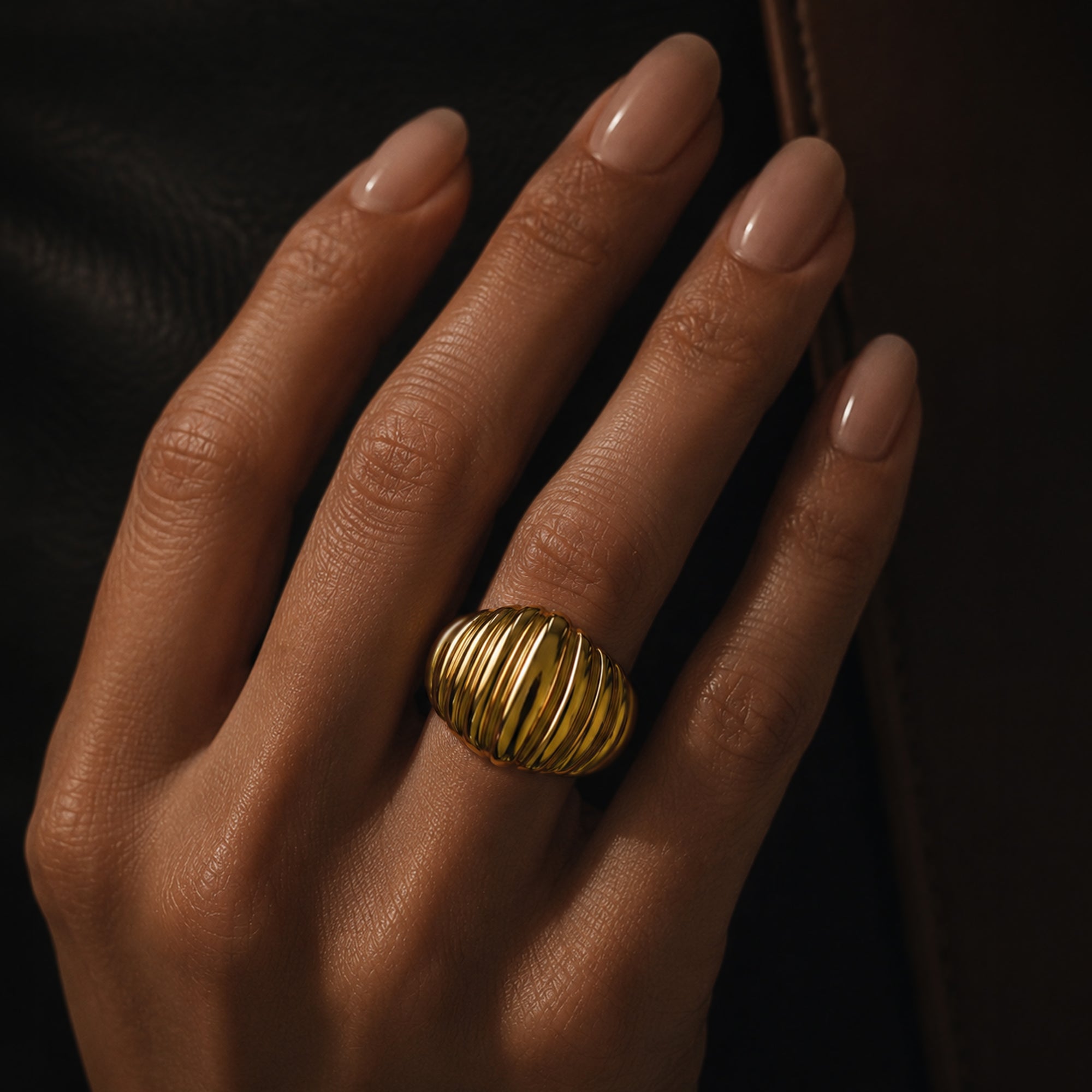 Fluted Dome Ring