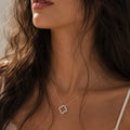 Clover Pavé Necklace