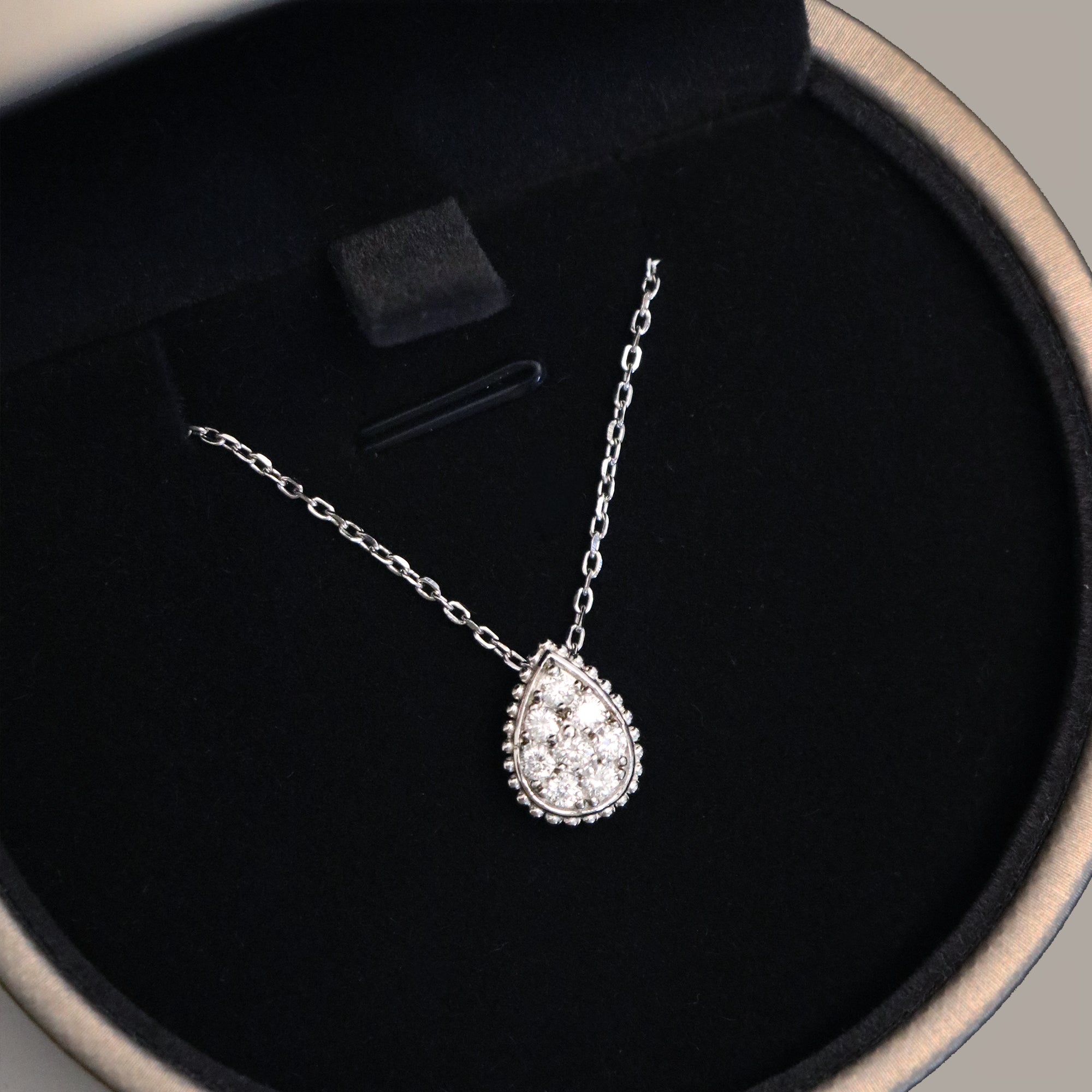 Teardrop Pavé Necklace