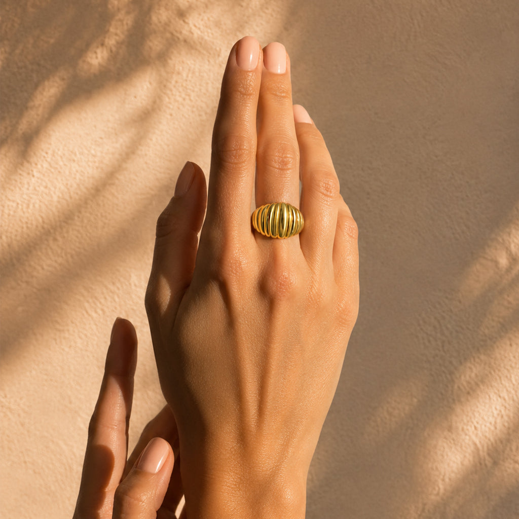 Fluted Dome Ring