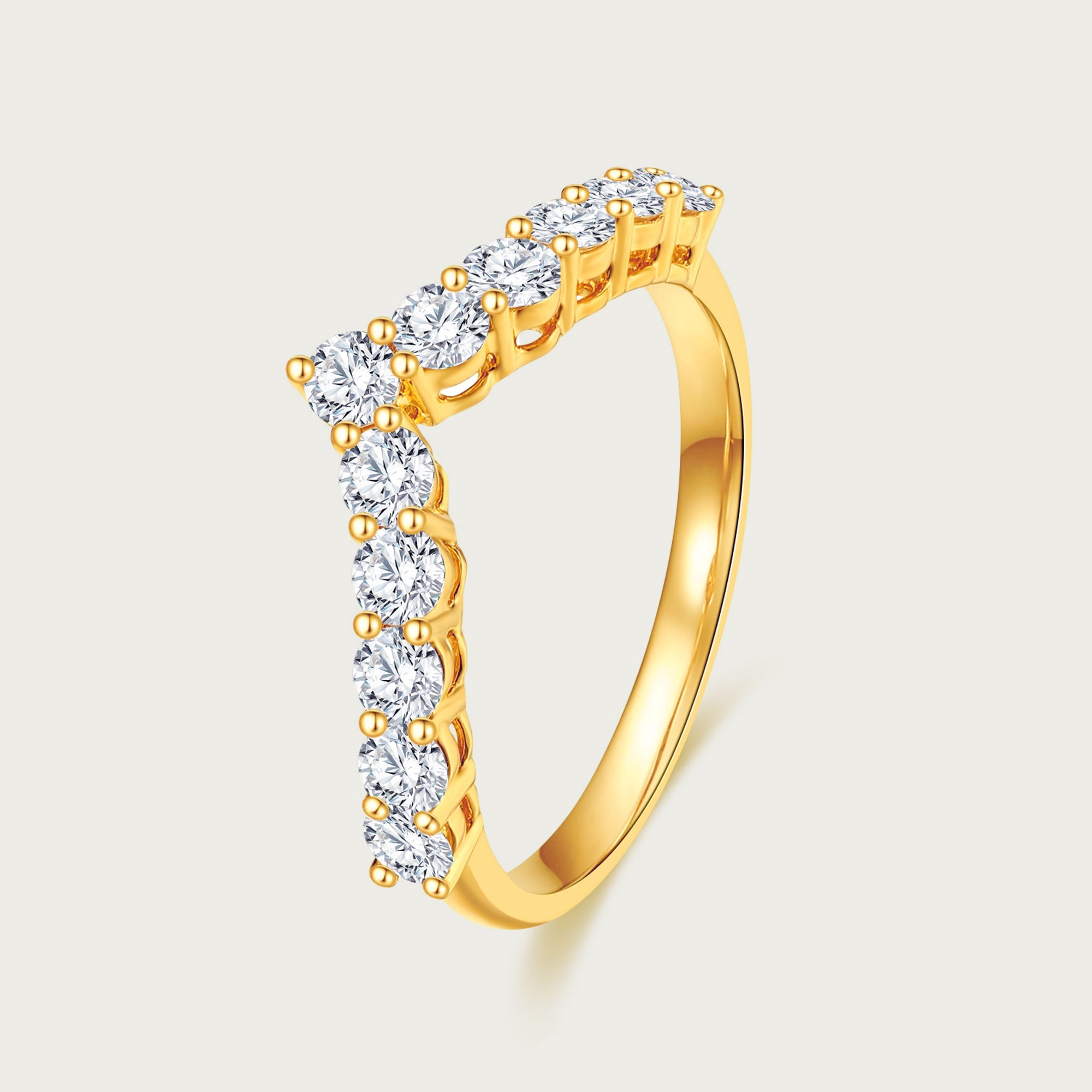 Chevron Pavé Ring