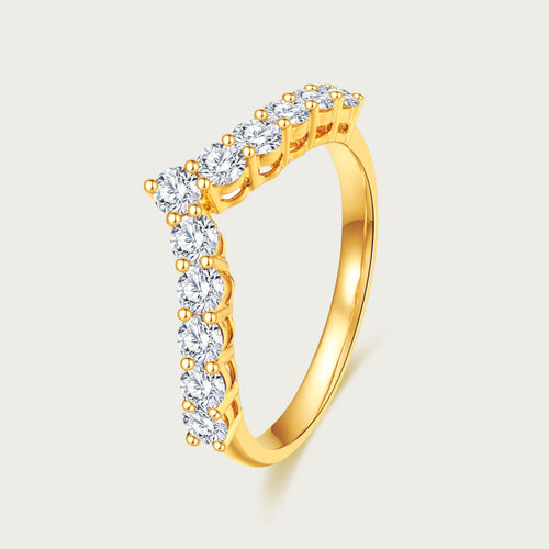 Chevron Pavé Ring