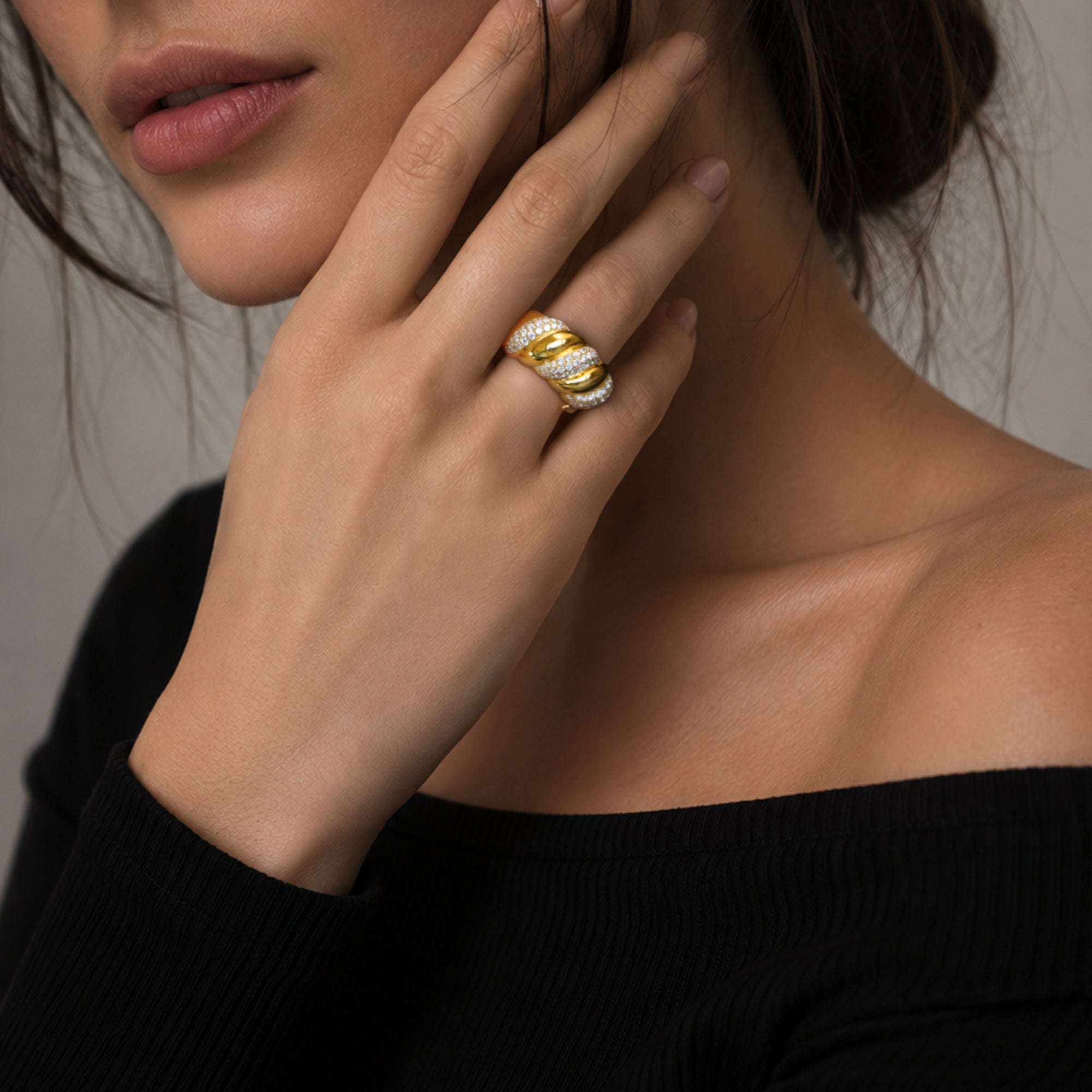Twisted Dome Ring